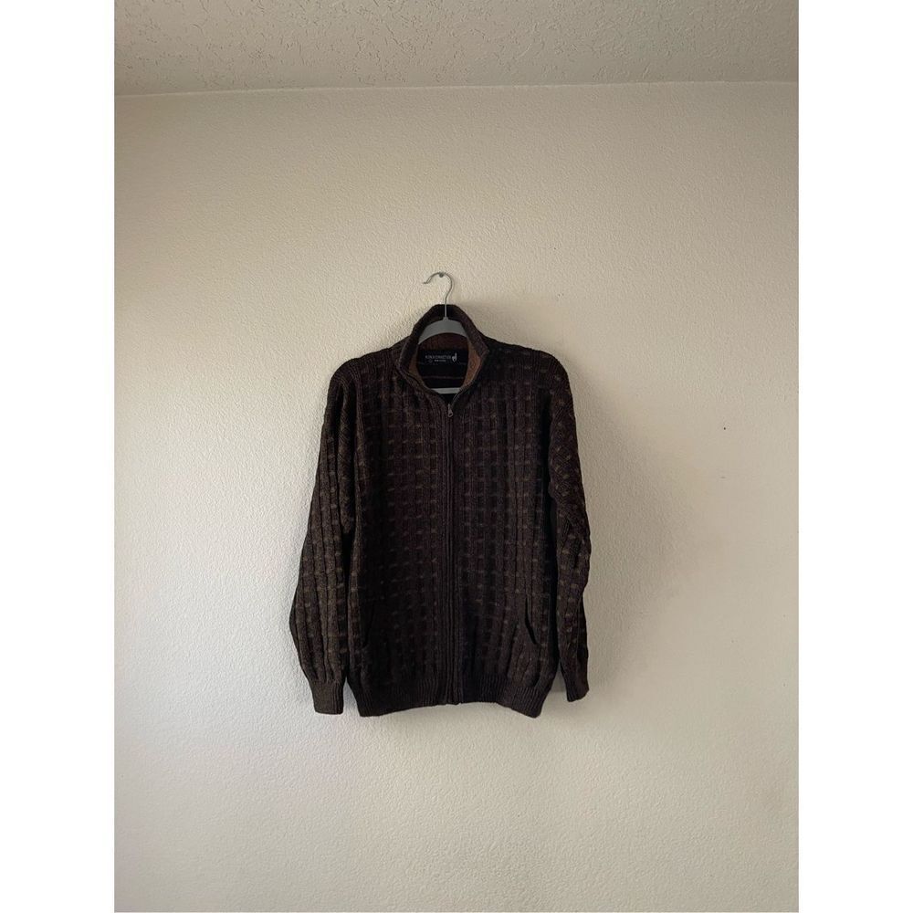 Alpaca connection men’s sweater zip‎ up large